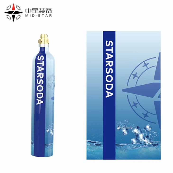 Soda aluminum CO2 cylinders beverage